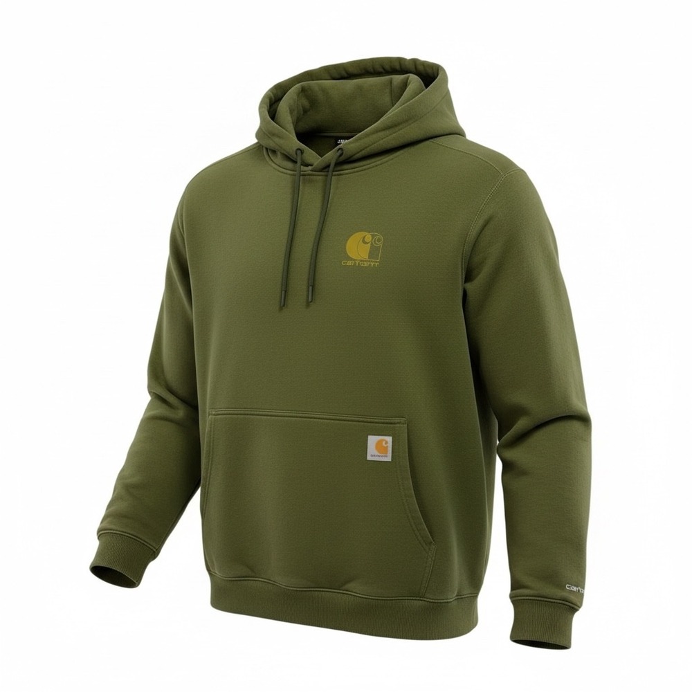 Carhartt Force Mens Relaxed Fit Hoodie Basil Heather Green Large 105569